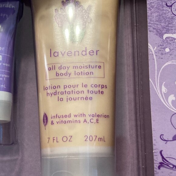 The Healing Garden Lavender Relax 4 Pc. Therapy Set  NEW - Picture 5 of 9